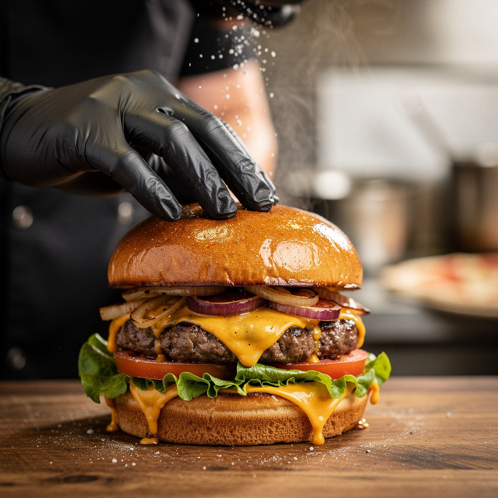 Pizzeria Iskaa burgers savoureux avec sauce maison et ingrédients frais à Bondy