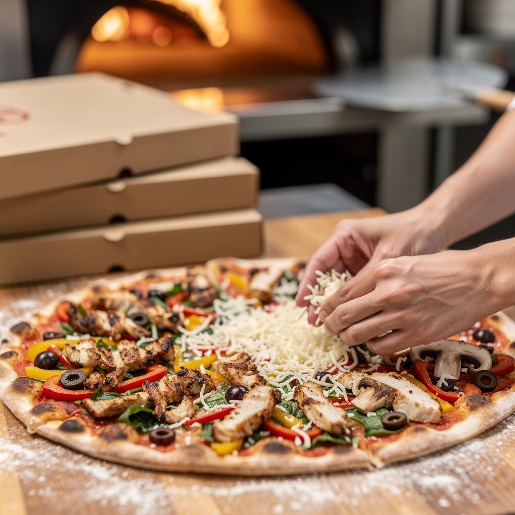 Pizzeria Iskaa Bondy - pizzas fraîches et délicieuses préparées avec soin